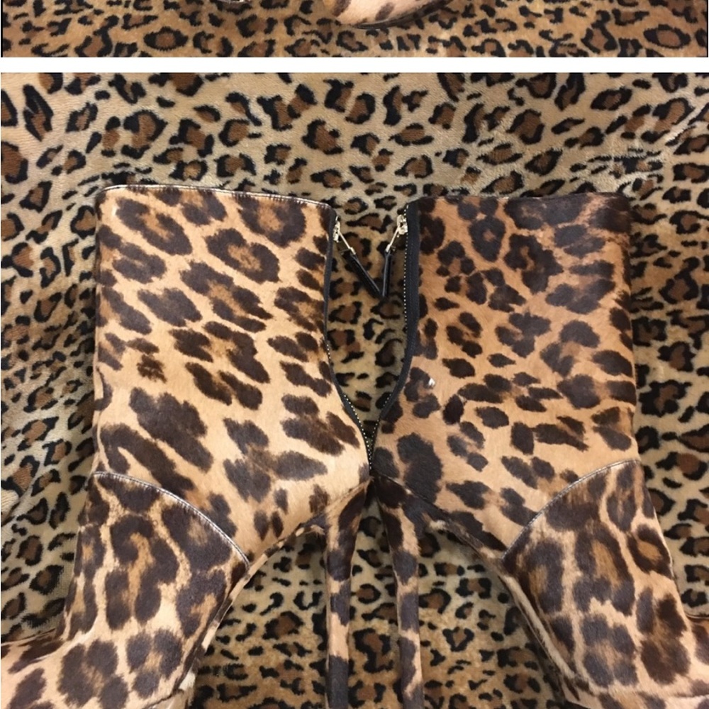 Genuine Pony hair platform boots. Show stoppers! - Picture 2 of 6